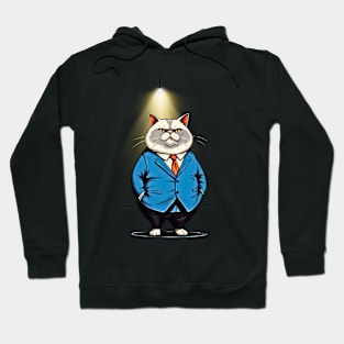 Fat Cat Smoking Cigarette Hoodie